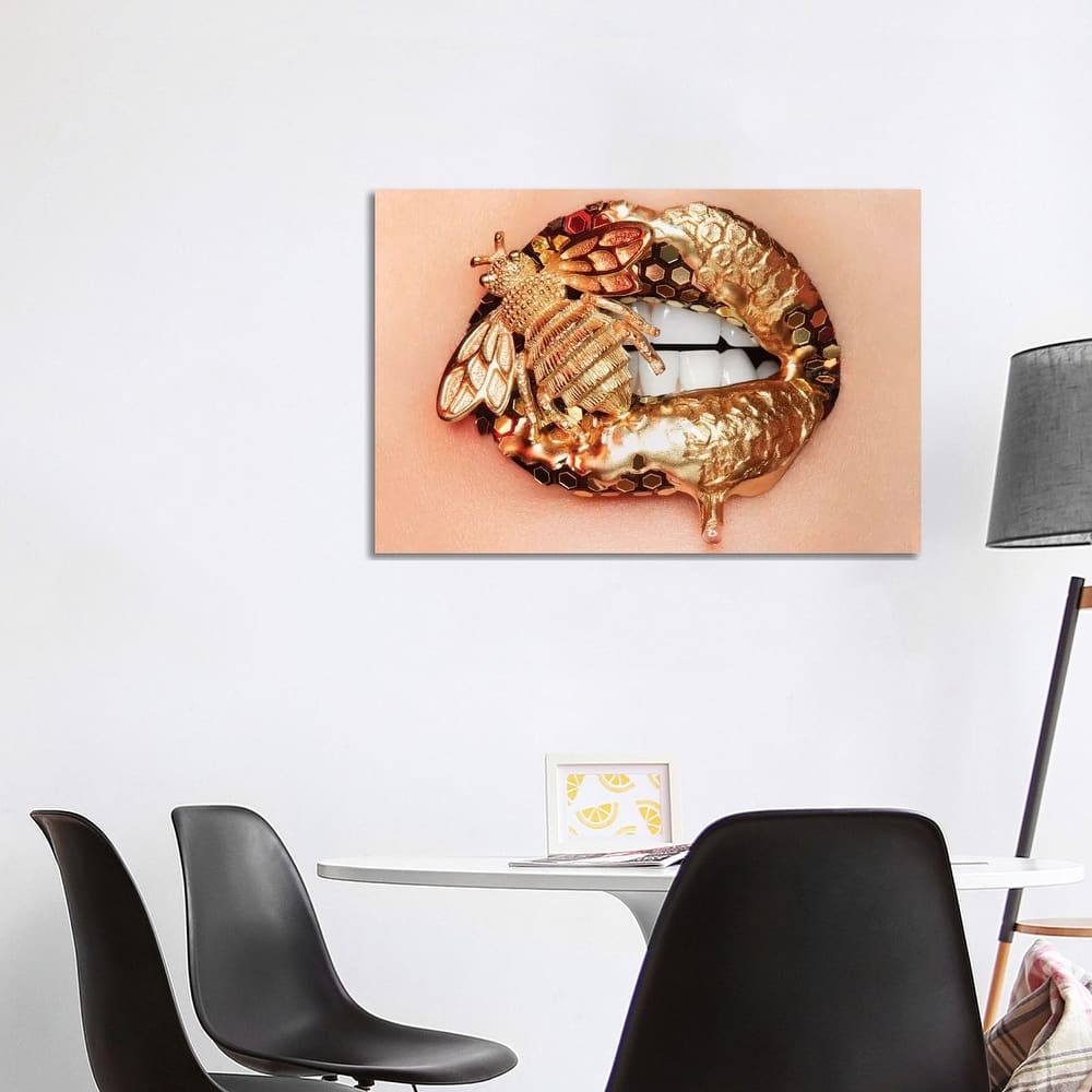 iCanvas "Golden Bee II" by Vlada Haggerty Canvas Print