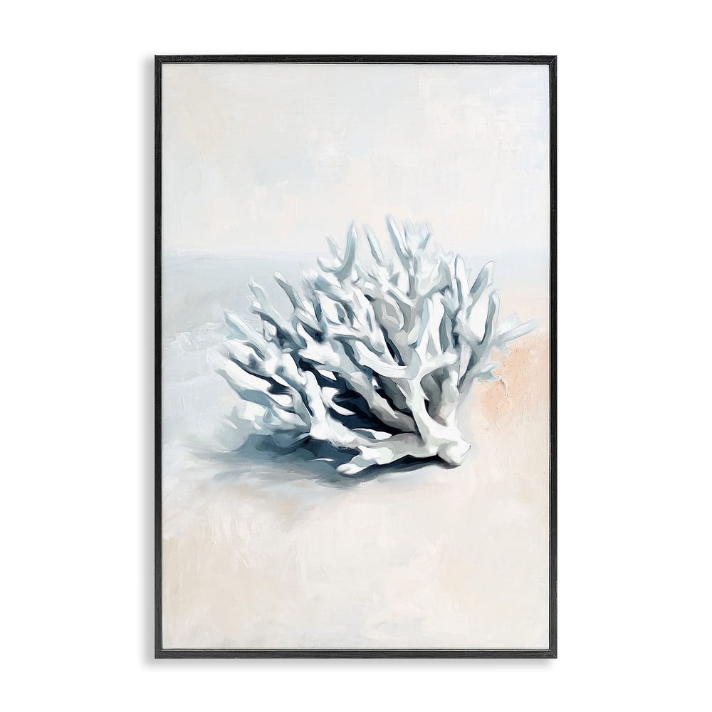 Stupell Simple Staghorn Coral Framed Giclee Art Design By Ramona Murdock