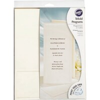 shop wilton sweet hearts trifold wedding programs free shipping on