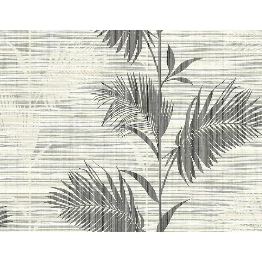 Kenneth James Away On Holiday Black Palm Wallpaper - 27in x 324in x 0.025in