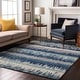 preview thumbnail 74 of 132, Premium Washable Super Soft Modern Ombre Stripe Mayfield Rug Blue - 10' x 14'