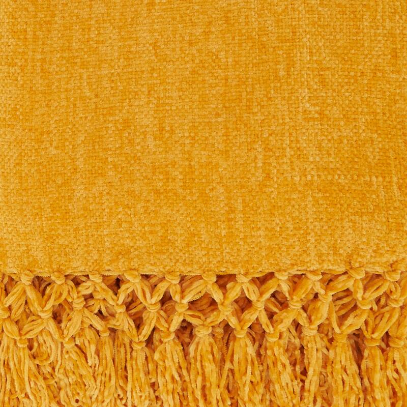 Knotted Design Chenille Throw