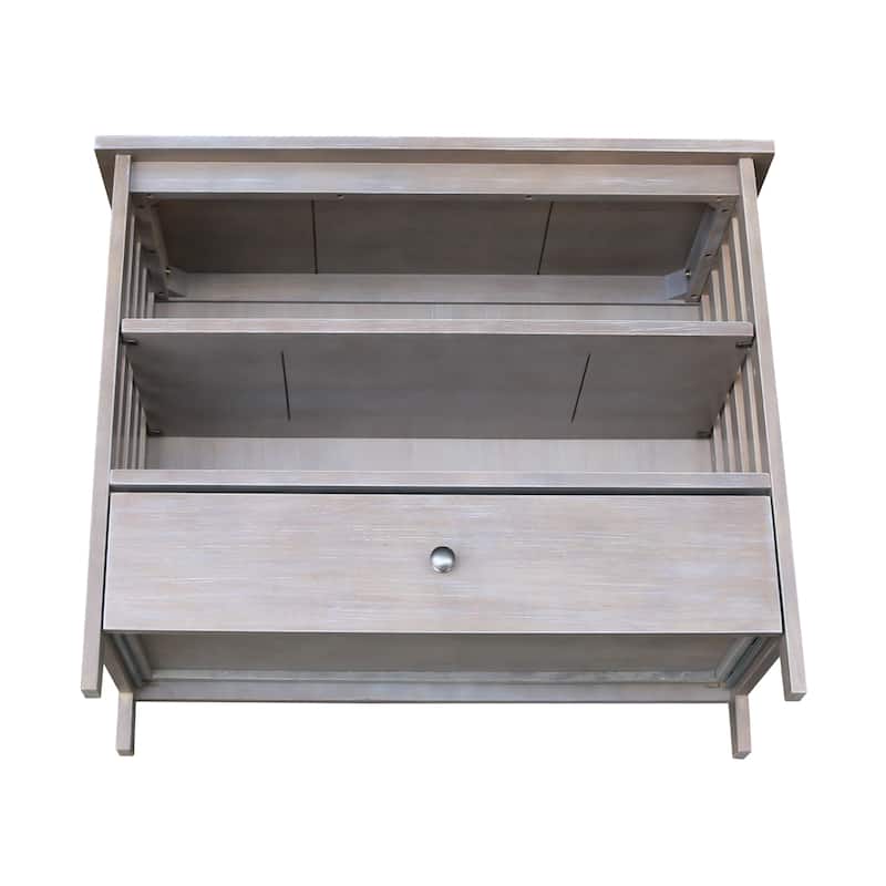Solid Hardwood Mission Corner TV Stand