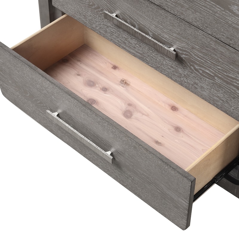 Furniture of America Sorelle Modern Solid Wood 5-Drawer Storage Chest