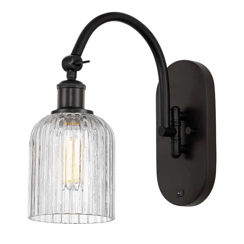 Innovations Lighting 518-1W-13-5 Bridal Veil Sconce Bridal Veil 13" - Oil Rubbed Bronze / Clear
