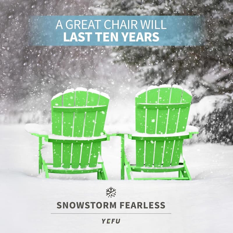 WINSOON All Weather HIPS Outdoor Plastic Adirondack Chairs