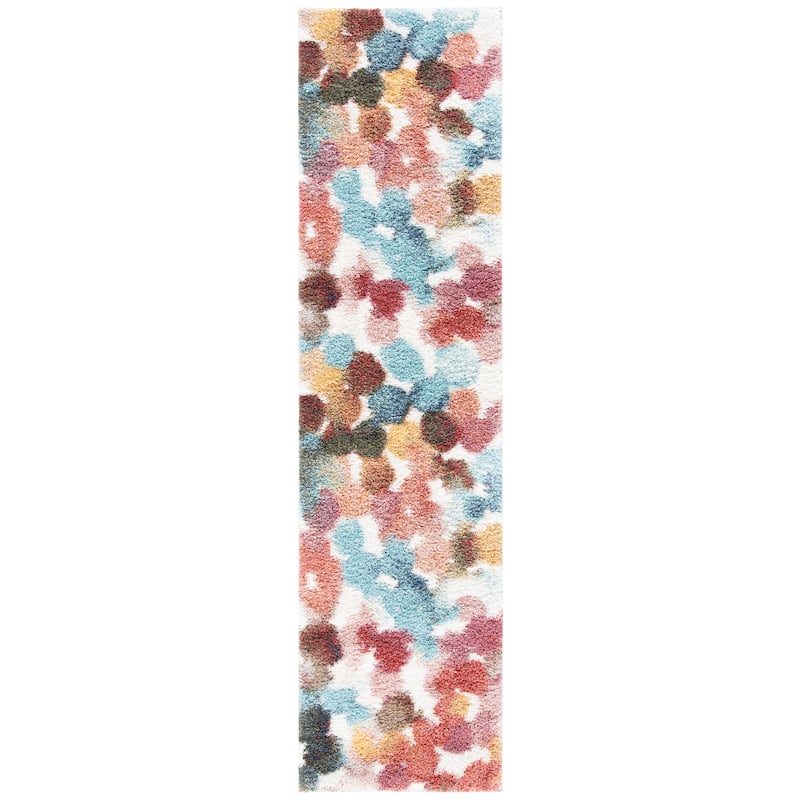 SAFAVIEH Calista Shag Sanie Abstract 1-inch Thick Rug
