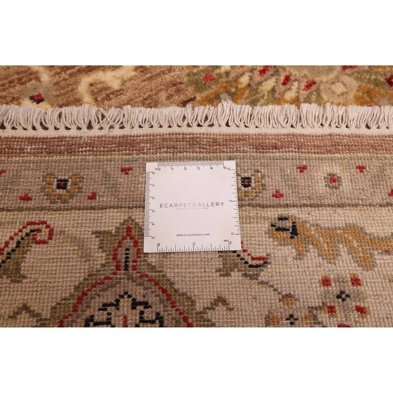 ECARPETGALLERY Hand-knotted Jamshidpour Brown Wool Rug - 5'8 x 8'1