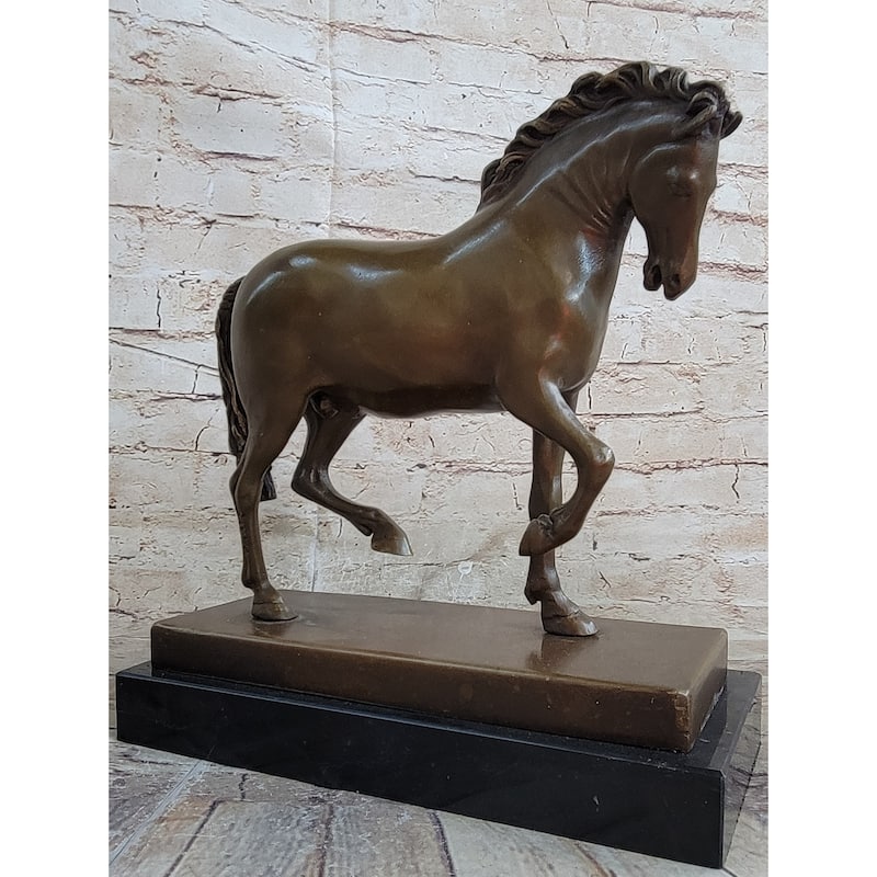 Tang Imitative Horse By Barye Art Deco Modern Bronze Sculpture Figurine Hot Cast Statue