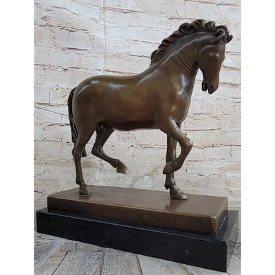 Tang Imitative Horse By Barye Art Deco Modern Bronze Sculpture Figurine Hot Cast Statue