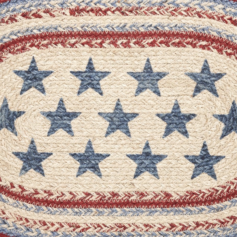 Celebration Jute Oval Placemat 12x18