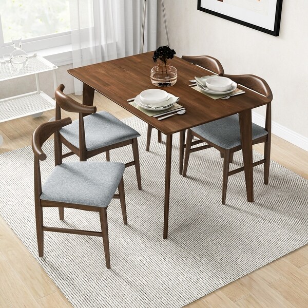 Winsor Modern Solid Wood Dining Table and Chair Set Dining Room