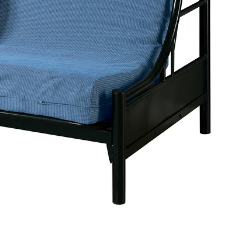 Casual Style Twin Over Futon Bunk Bed, Black