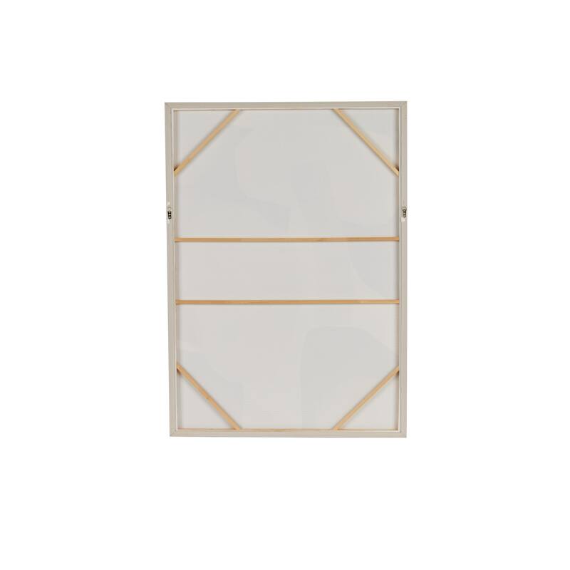 Wood Geometric Abstract Overlapping Circle Wall Art with Cream Accents - Brown - Roche River Decor