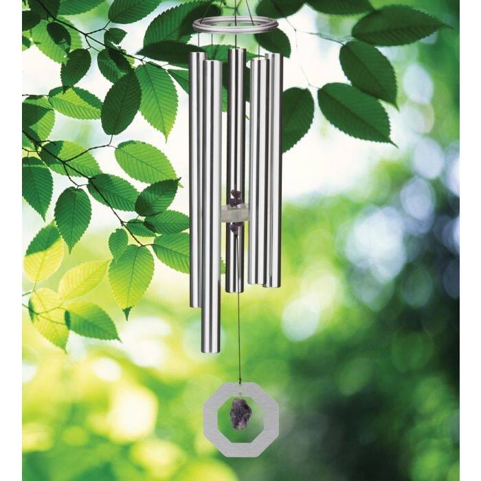 Zen Crystal Chime 22" - Silver