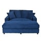 preview thumbnail 33 of 71, GDFStudio - Polyester 50.9" Loveseat Chaise Lounge Chair with Cup Holders