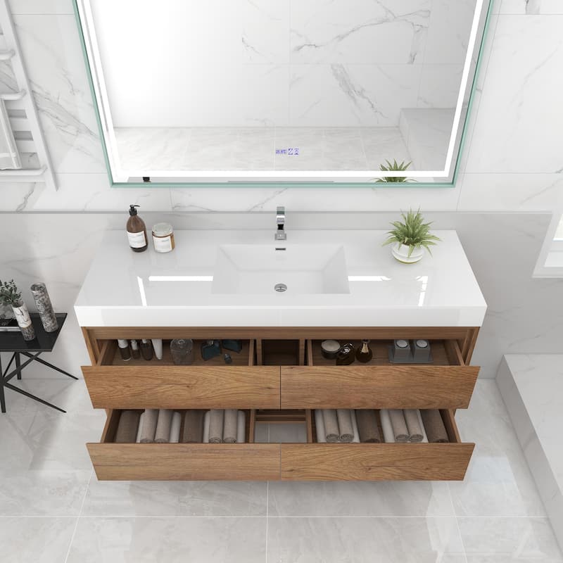 Morava 60" Floating Vanity with Single Sink - 60