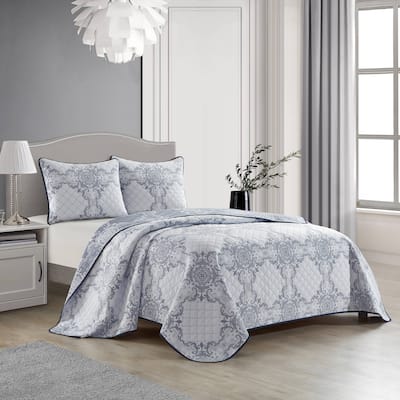 Nanshing Cenna 3 Piece Traditional Jacquard Quilt Set
