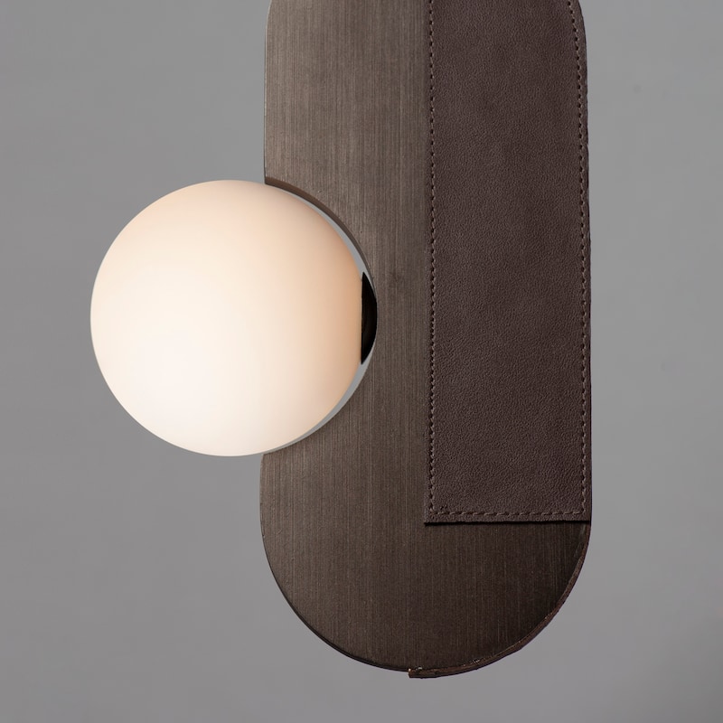 Studio M SM24602 Stitched 9" Wide LED Mini Pendant by Nina Magon