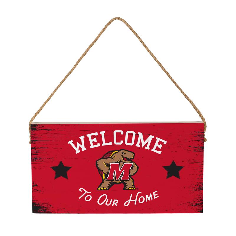 University of Maryland Wooden Door Decor Wall Sign - Multi-Color