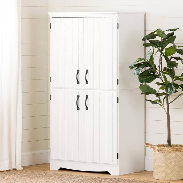 South Shore Farnel 4-door Storage Cabinet - Pure White