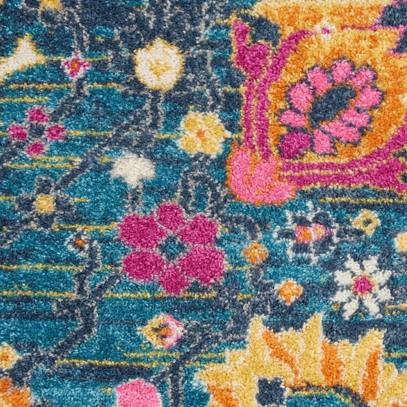 Nourison Passion Boho French Country Floral Area Rug.