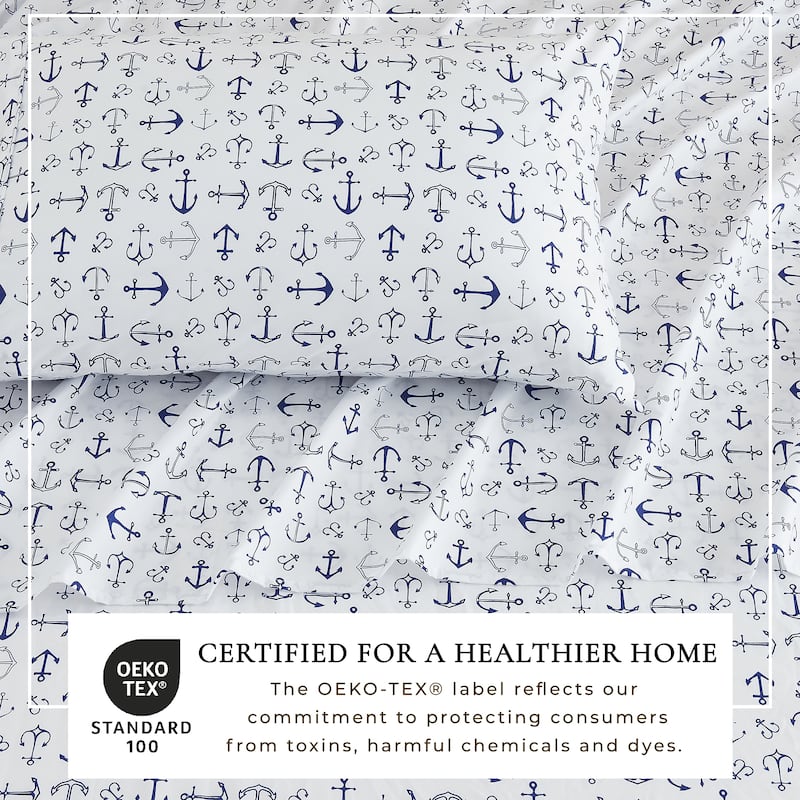 Linery & Co. Ultra-Soft Coastal-Inspired Brushed Microfiber Sheet Set