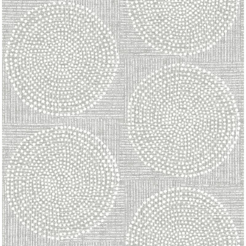 A-Street Prints Salma Grey Medallion Wallpaper