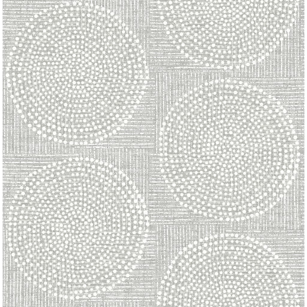 A-Street Prints Salma Grey Medallion Wallpaper