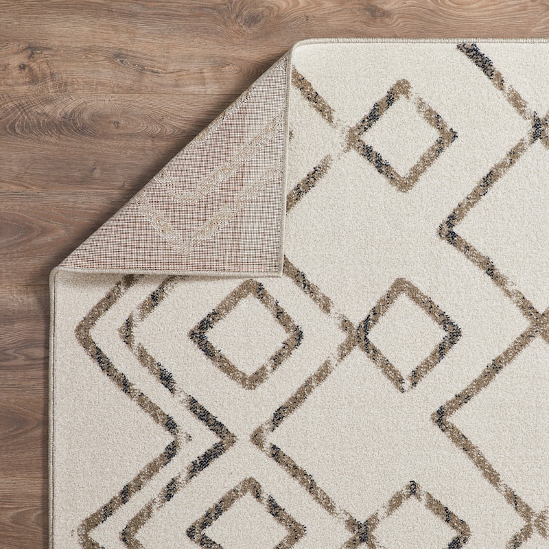 Loomaknoti Taytum Rocey White Area Rug