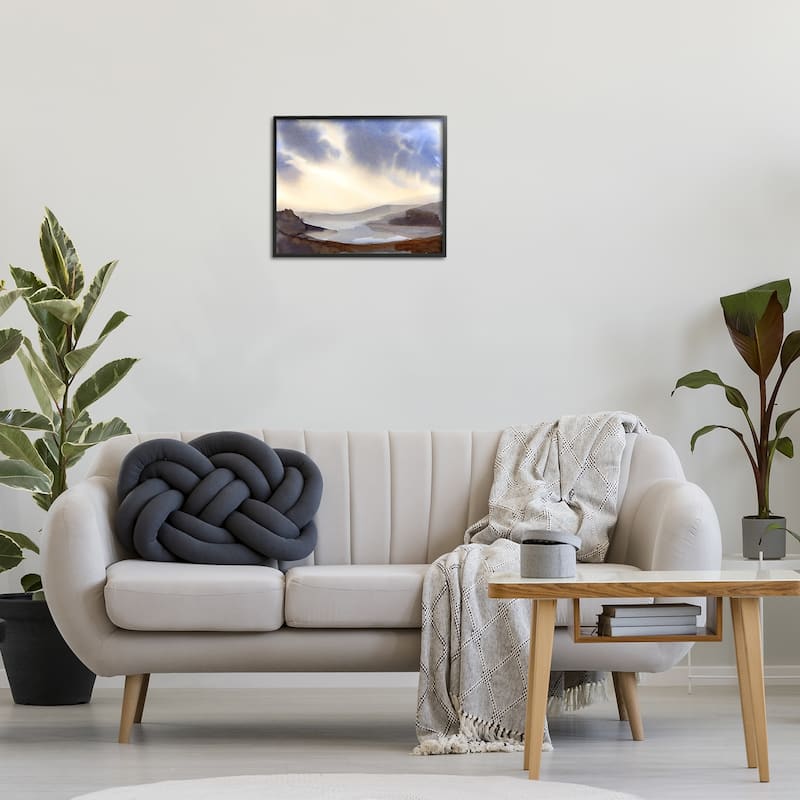 Stupell Dreamy Bay Inlet Horizon Framed Giclee Art Design By Ashley Davis