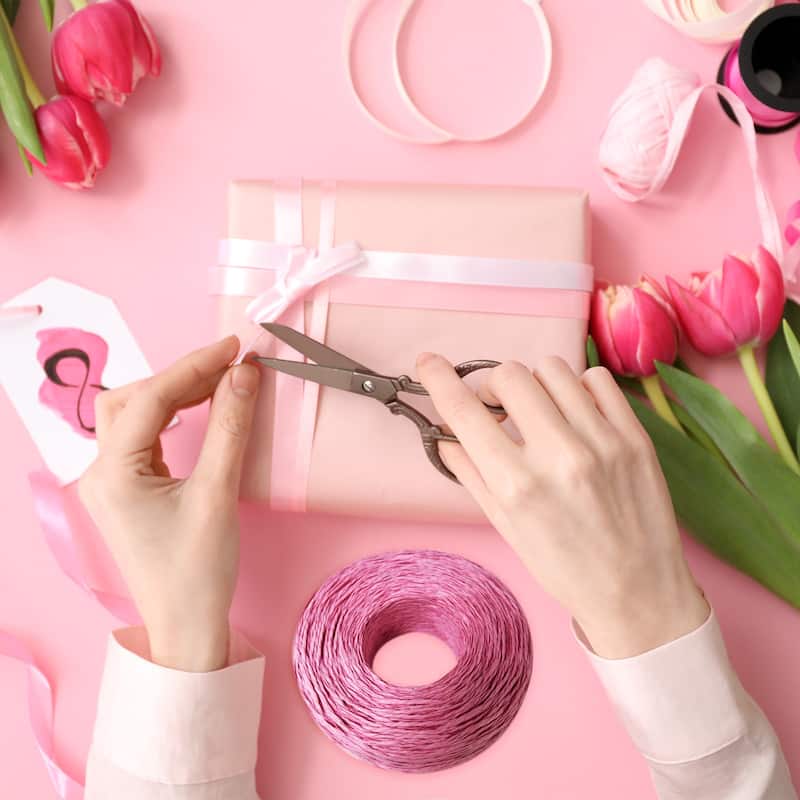 Raffia Ribbon, 109 Yard Paper Twine String for Festival Gifts Wrapping