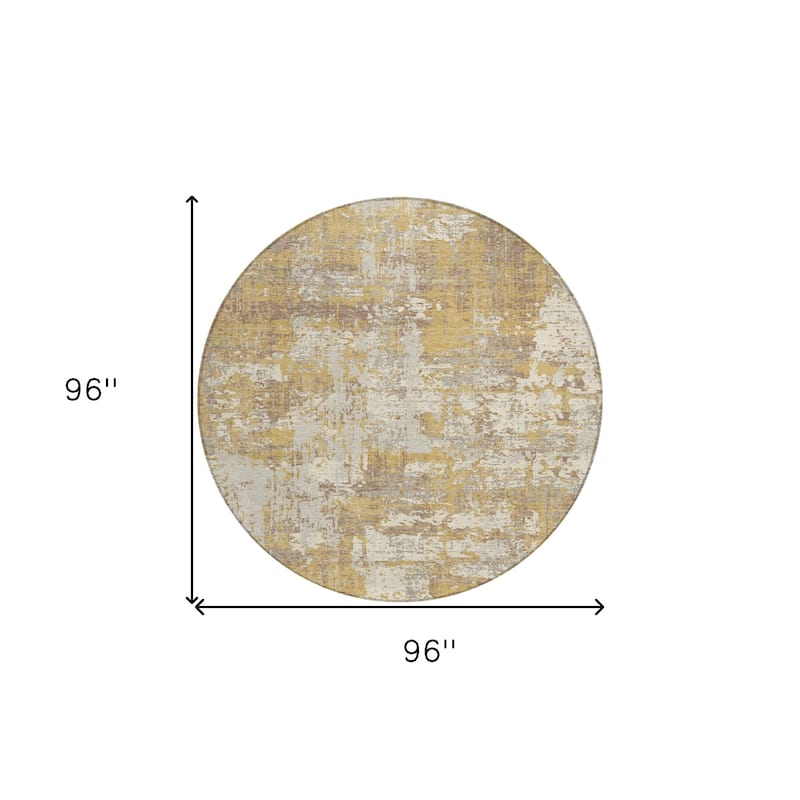 HomeRoots Abstract Transitional Rectangle Outdoor Rug