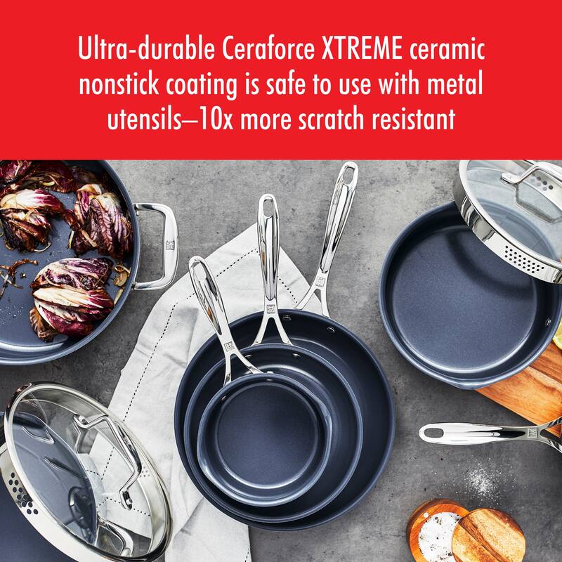 ZWILLING Clad CFX Stainless Steel Ceramic Nonstick Saucepan