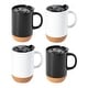 preview thumbnail 1 of 3, 4 Piece 16.5 Ounce Stoneware Travel Mug Set