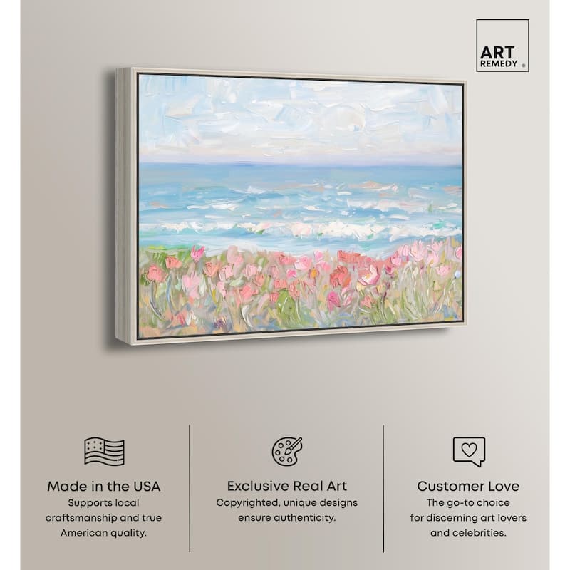 Waves of Peace Canvas by Art Remedy