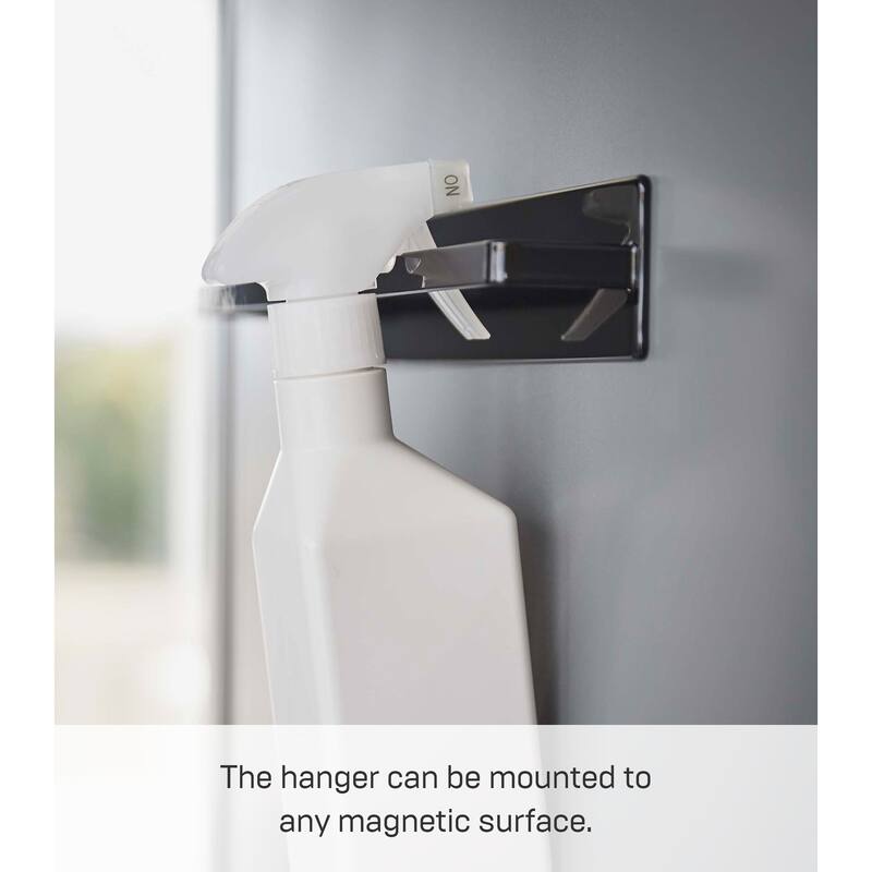 Yamazaki Home Magnetic Kitchen Towel Hanger, Steel, Holds 3 lbs - L 1.77 x W 11.02 x H 1.97 inches