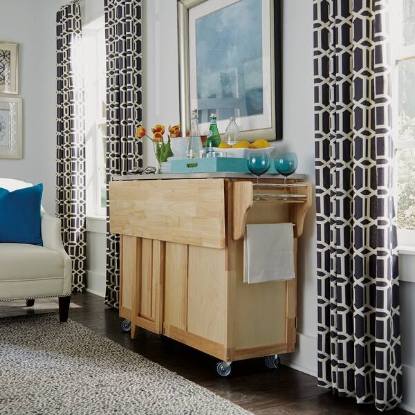 Homestyles General Line Mobile Kitchen Cart with Stainless ...