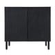 preview thumbnail 2 of 8, Merk Black Cabinet 2 Door