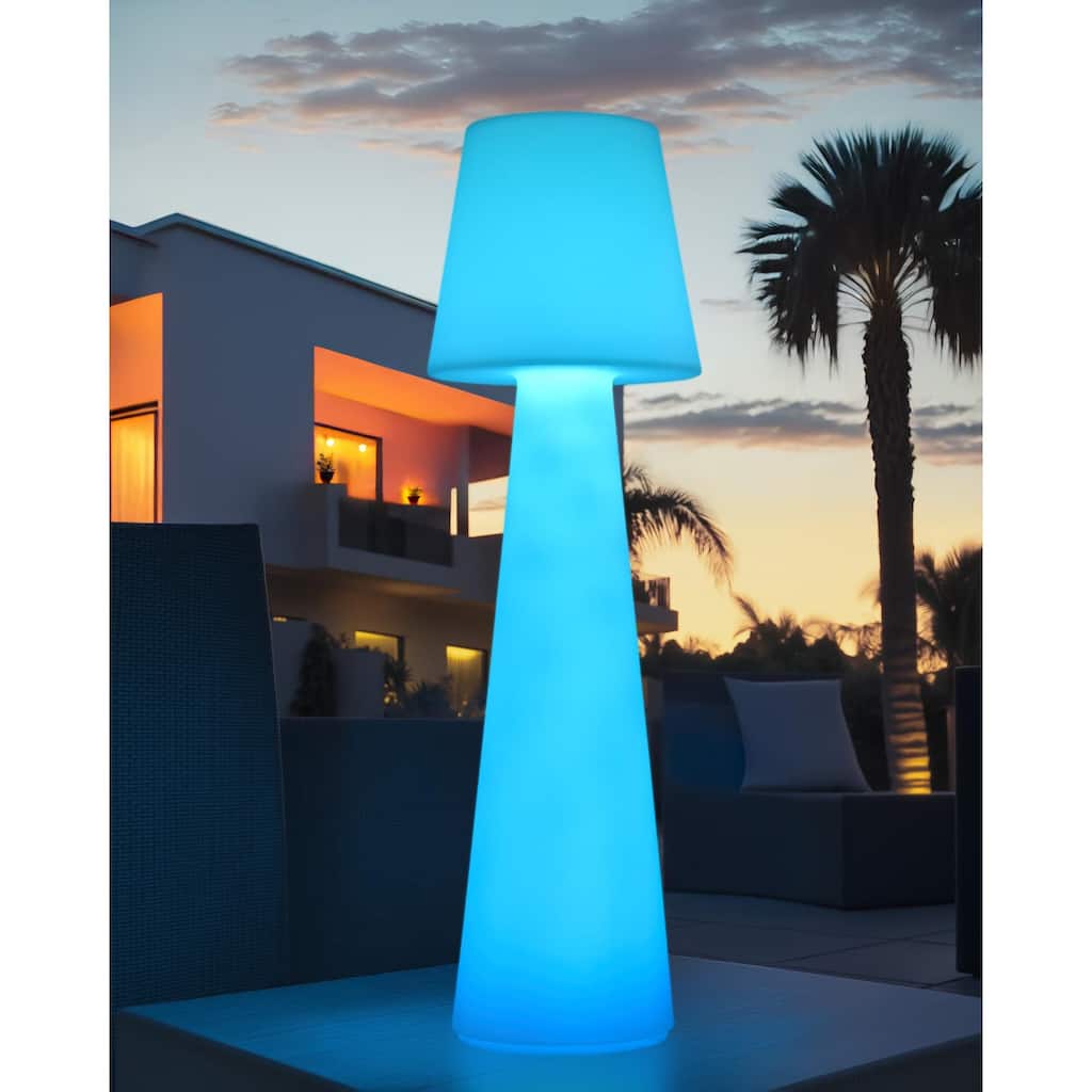 Livabliss Summerfest Traditional Accent Floor Lamp - 59"H x 15"W x 15"D