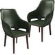 preview thumbnail 10 of 63, Vivara Set of 2 Leather Dining Chair with Padded Seat - Mid-Century Arm Chair for Home Office Bar & Kitchen