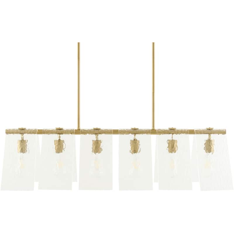 Livabliss Vitracis Modern Chandelier - 38"L x 10"W x 13"H