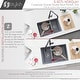 preview thumbnail 12 of 17, STYLISH 27 inch Composite Granite 60/40 Double Bowl Dual Mount Sink - 27" x 18" x 9.5"
