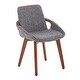 preview thumbnail 6 of 52, Carson Carrington Pugo Mid-Century Modern Chair Walnut Finish