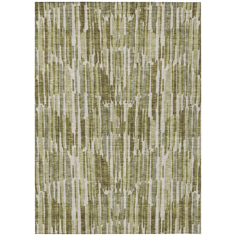 HomeRoots Abstract Transitional Rectangle Outdoor Rug