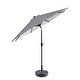 preview thumbnail 1 of 6, Holme 9-foot Patio Umbrella and Base Stand Black Stripe