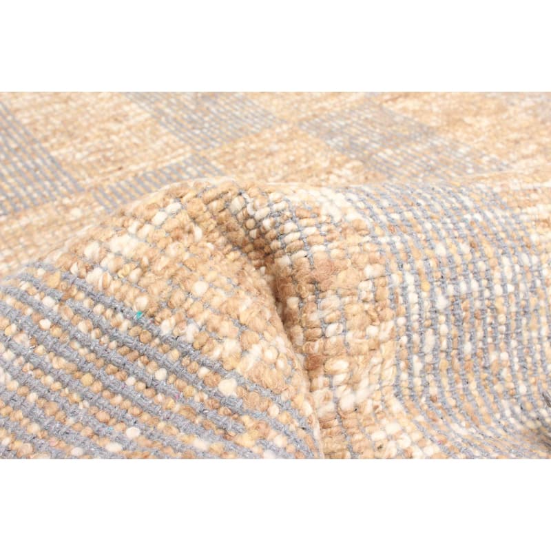 ECARPETGALLERY Braid weave Sienna Tan Wool Rug - 5'2 x 7'6