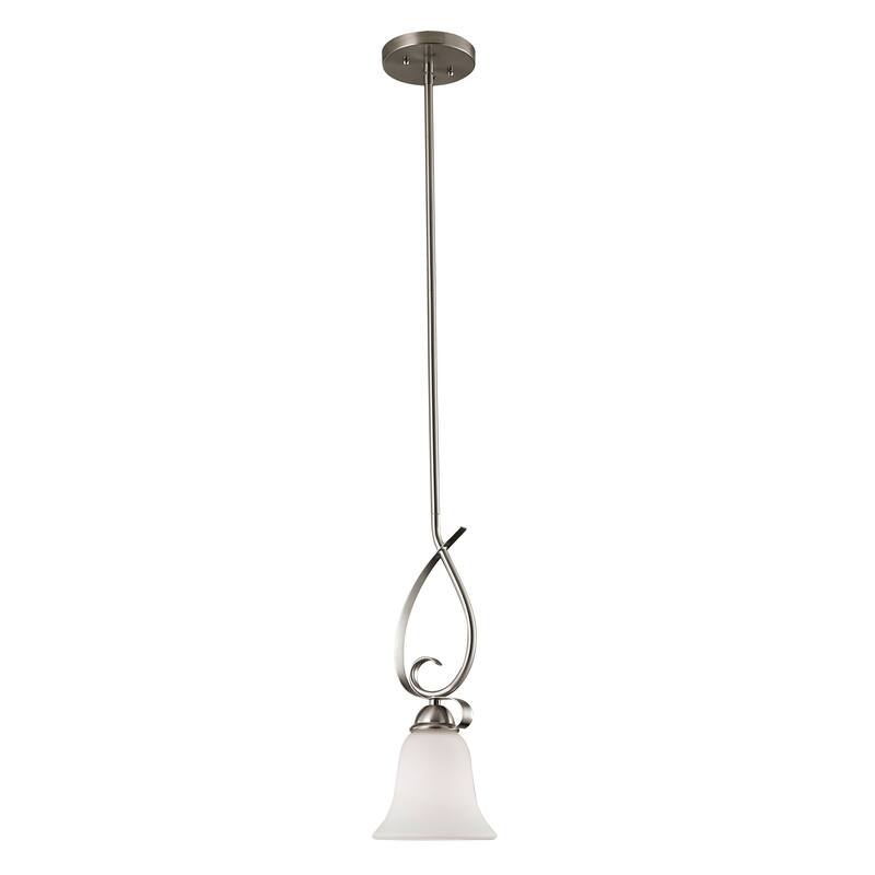 Brighton 6-inch Wide 1-Light Mini Pendant in Brushed Nickel - 6in W x 6in D x 6in H