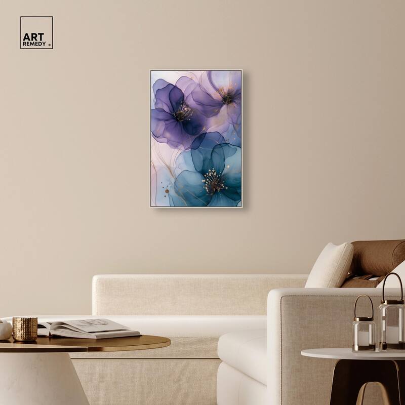 Gilded Cyanescence II Canvas by Art Remedy