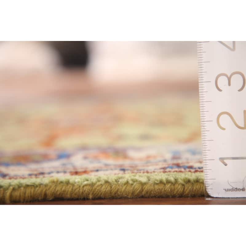 Light Green Oushak Accent Rug Hand-Knotted Wool Carpet - 2'11"x 4'11"